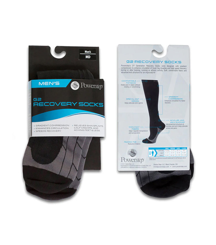 6120 PowerStep G2 Compression Socks: Mens
